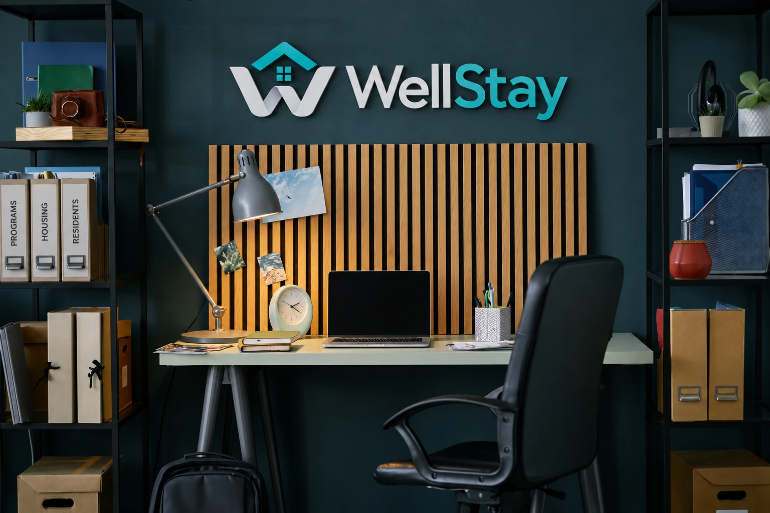 WellStay workspace with resident, housing, and program records